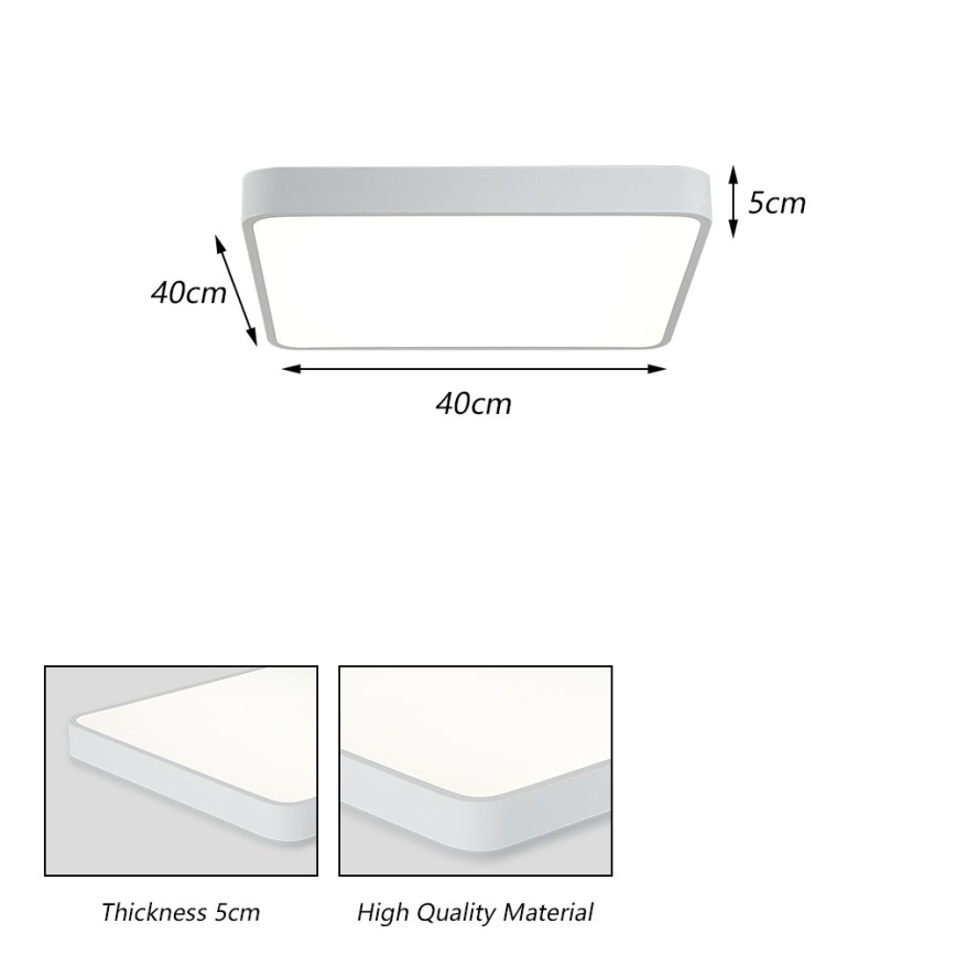 Brilagi - LED taklampa POOL LED/36W/230V 3000/4500/6000K 40x40 cm vit