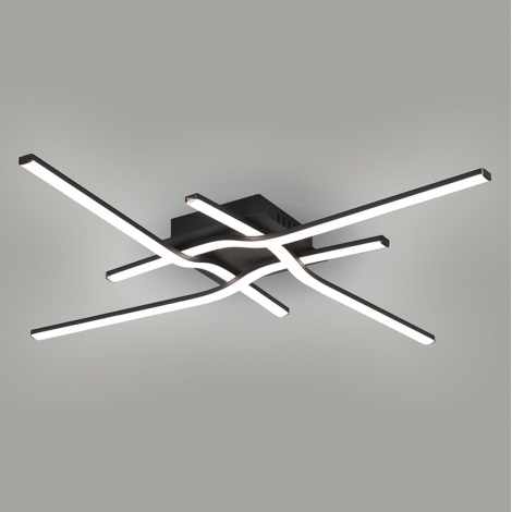 Brilagi - LED taklampa STRIPES LED/38W/230V svart