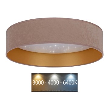 Brilagi - LED Taklampa VELVET STAR LED/36W/230V d. 55 cm 3000K/4000K/6400K beige/guld