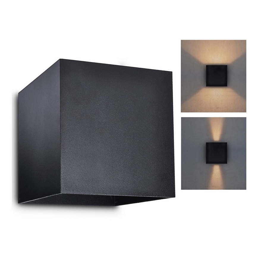 Brilagi - LED vägglampa för utomhusbruk CUBE LED/6W/230V IP54