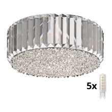 Brilagi - LED Vägglampa i kristall GLAMOUR 5xG9/42W/230V