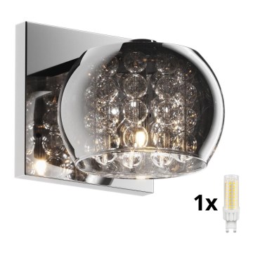 Brilagi - LED Vägglampa i kristall JEWEL 1xG9/42W/230V
