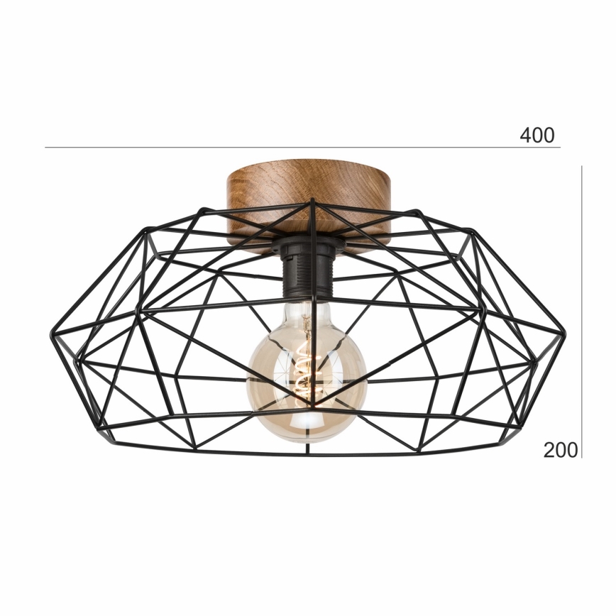 Brilagi - Taklampa WOODY BASKET 1xE27/60W/230V ek