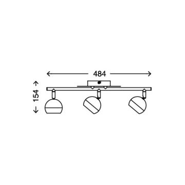 Briloner 2045-032 - LED Spotlight 3xLED/3,7W/230V