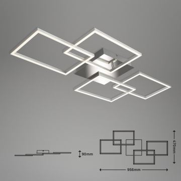 Briloner 3091-018 - LED Dimbar taklampa FRAME LED/30W/230V krom