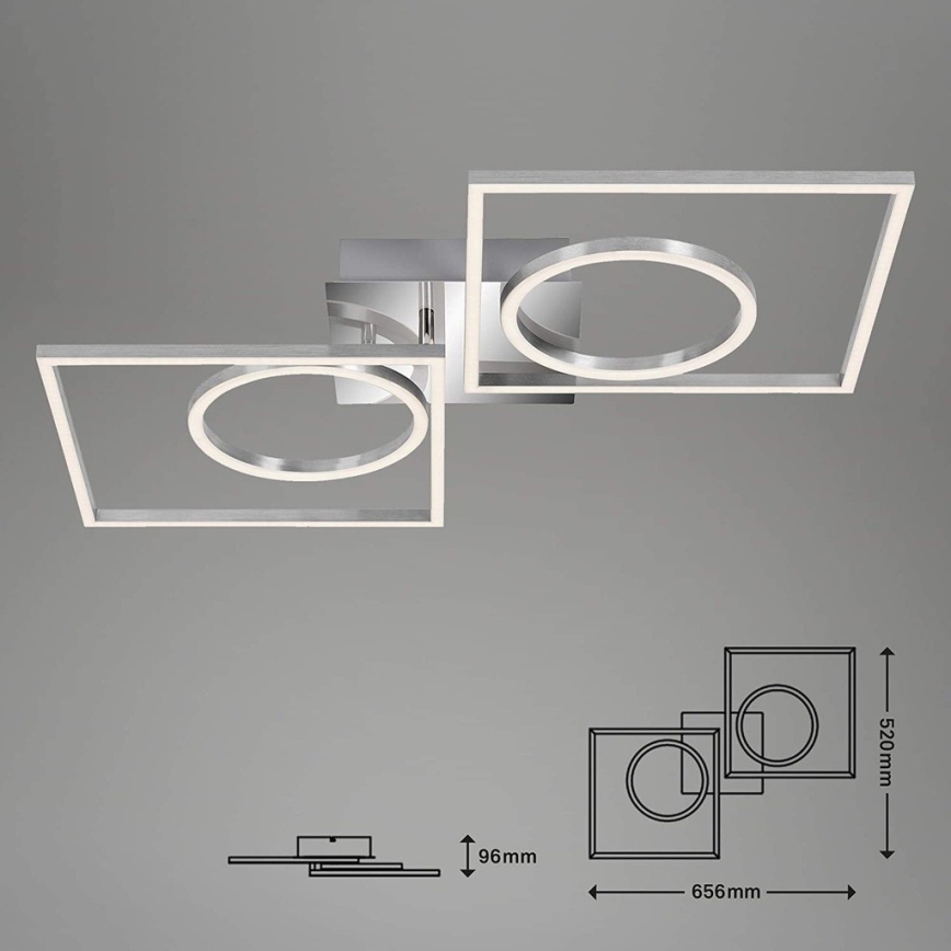 Briloner 3135-018 - LED Dimbar taklampa FRAME LED/43,8W/230V 3000K