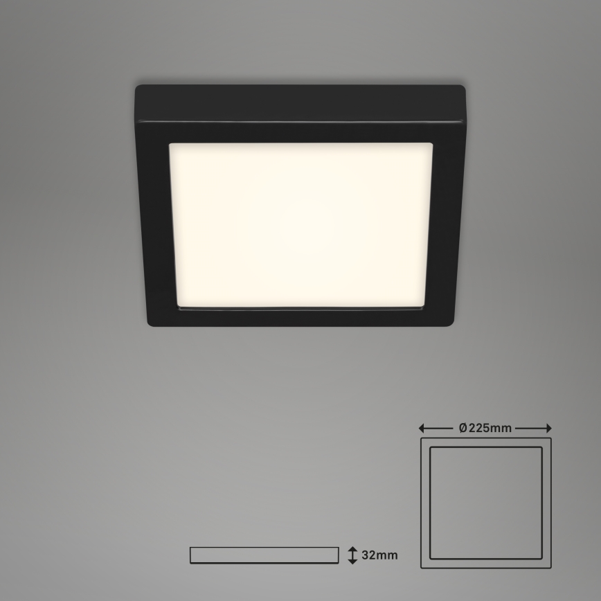 Briloner 3466-415 - LED taklampa FIRE LED/16,5W/230V 22,5x22,5 cm