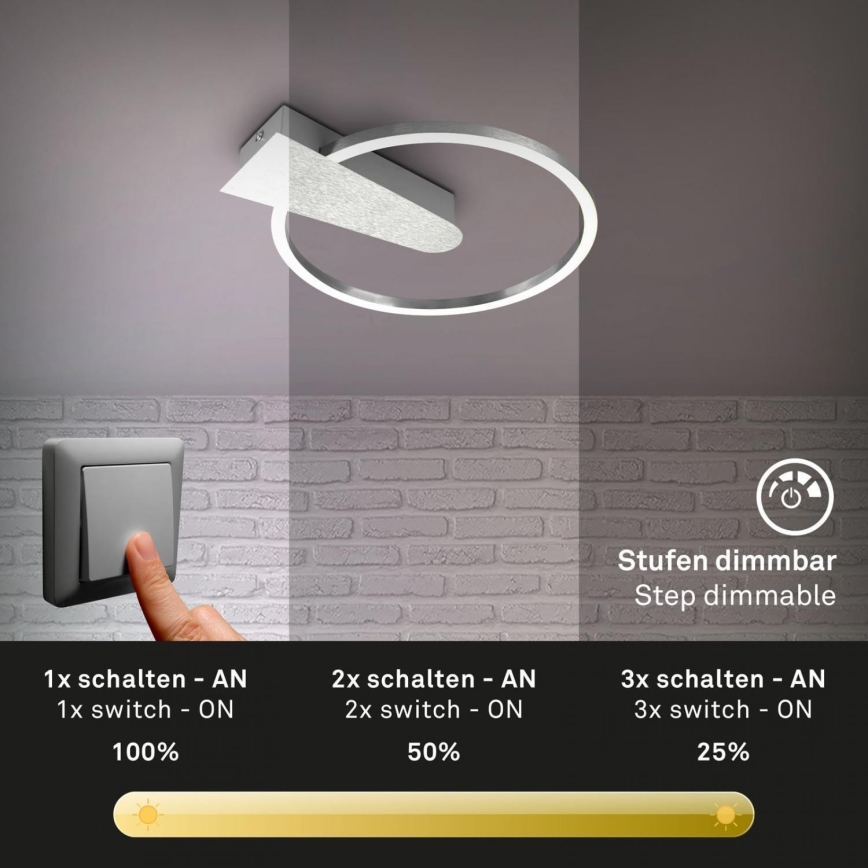 Briloner 3542-018 - LED Dimbar taklampa NICO LED/12W/230V krom