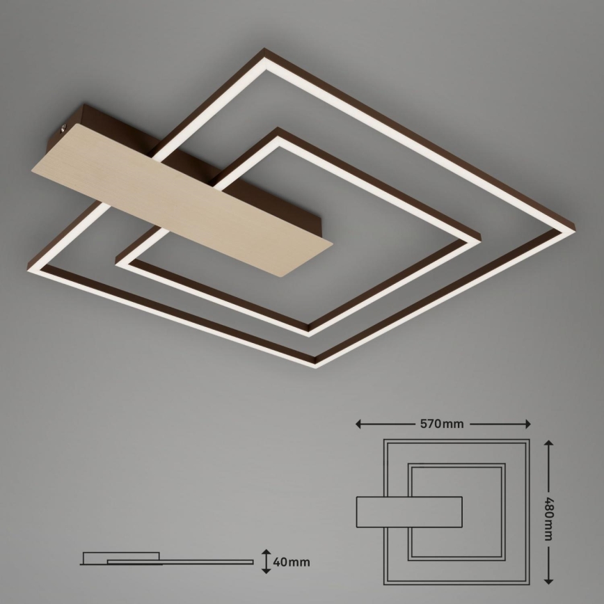 Briloner 3545-017 - LED Dimbar taklampa NICO LED/25W/230V guld