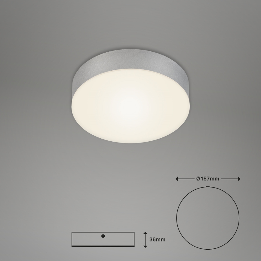 Briloner 7064014 - LED taklampa FLAME LED/11W/230V silver