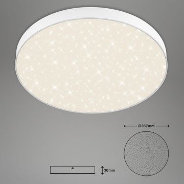 Briloner 7075-416 - LED taklampa STAR SKY LED/24,5W/230V 4000K diameter 38 cm vit