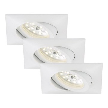 Briloner 7210-036 - KIT 3x Infälld LED badrumsbelysning ATTACH LED/5W/230V IP23 vit