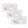 Briloner 7210-036 - KIT 3x Infälld LED badrumsbelysning ATTACH LED/5W/230V IP23 vit