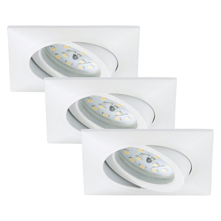 Briloner 7210-036 - KIT 3x Infälld LED badrumsbelysning ATTACH LED/5W/230V IP23 vit