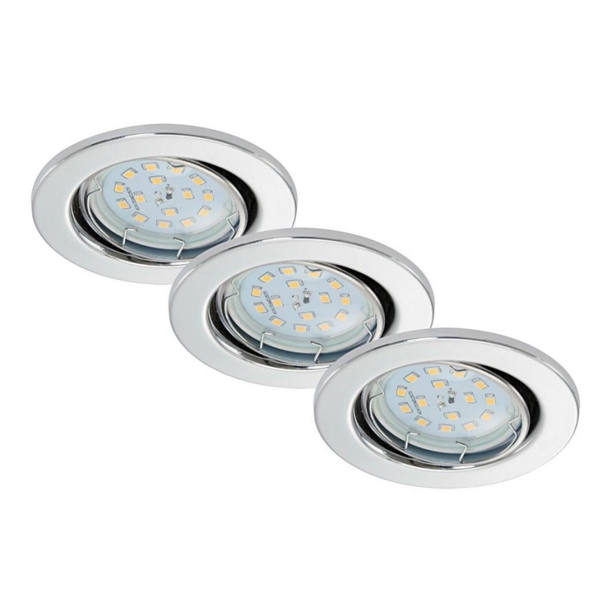 Briloner 7220-038 - PAKET 3x LED infälld Badrumbelysning FIT 1xGU10/5W/230V