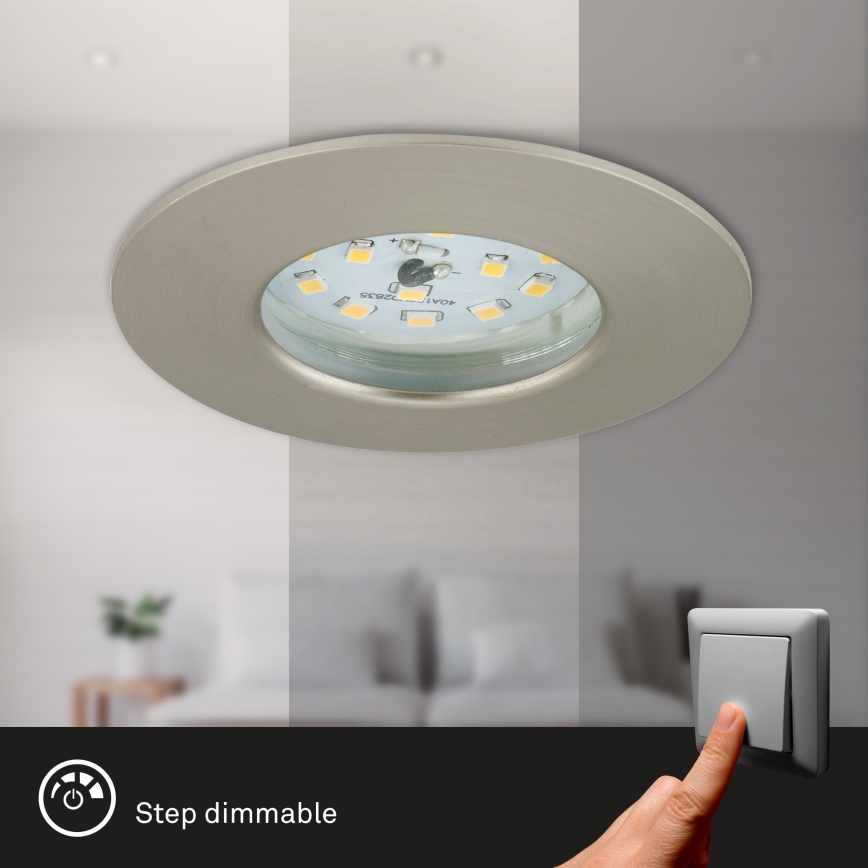 Briloner 7295-012 - LED Ljusreglerad bathroom infälld belysning ATTACH LED/6,5W/230V IP44