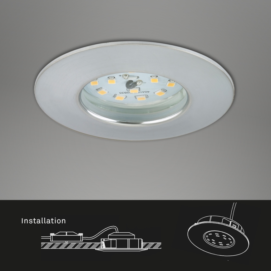 Briloner 7295-019 - LED Ljusreglerad bathroom infälld belysning ATTACH LED/6,5W/230V IP44