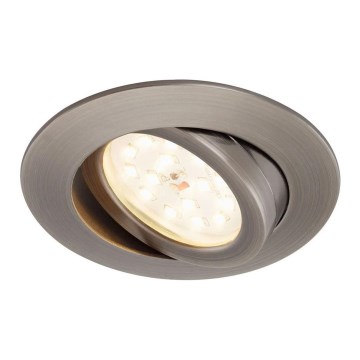 Briloner 7296-011 - Infälld dimbar LED badrumsbelysning ATTACH LED/6,5W/230V IP23 antracit