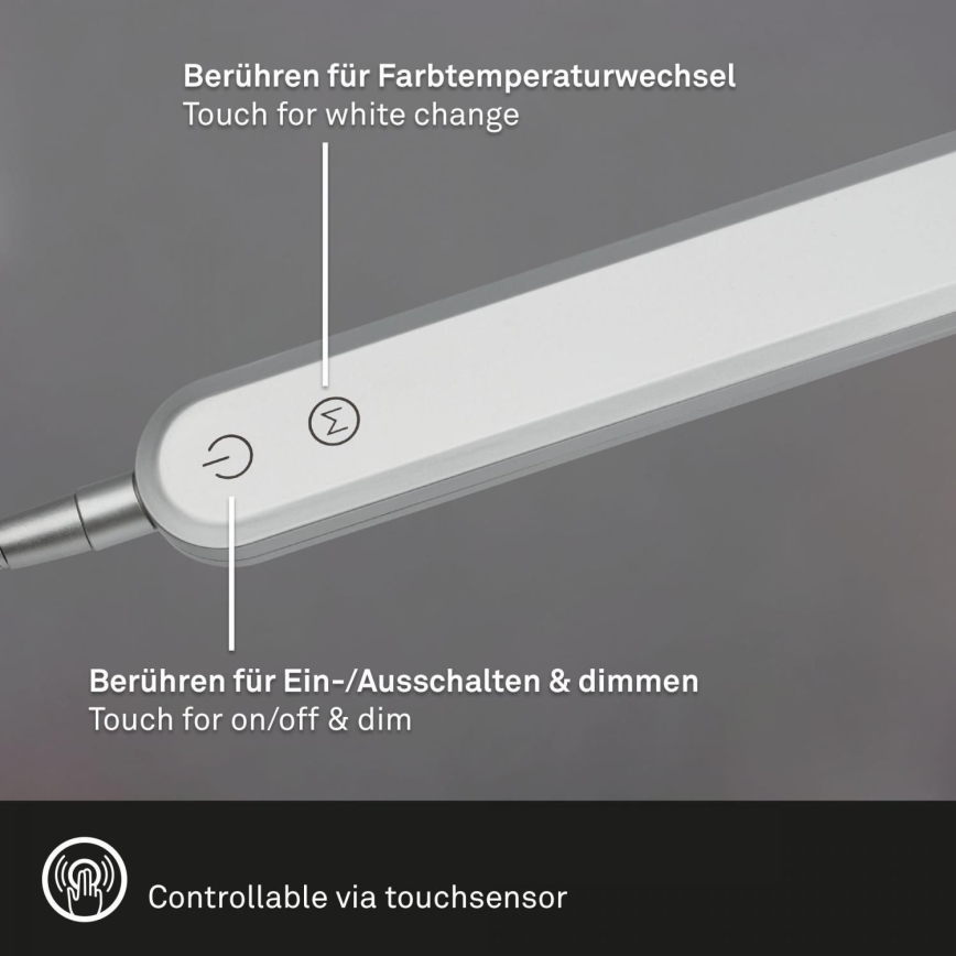 Briloner 7389-014 - LED Ljusreglerad beröring flexible bordslampa SERVO LED/8W/230V 3000/4000/6500K