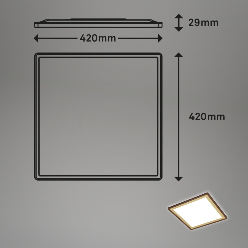 Briloner 7459-417 - LED Dimbar taklampa DECO LED/24W/230V 2700-6500K + fjärrkontroll