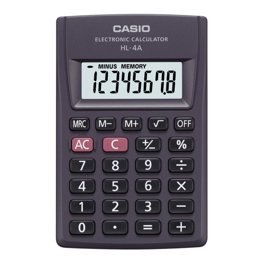 Casio - Fickminiräknare  1xLR54 svart 