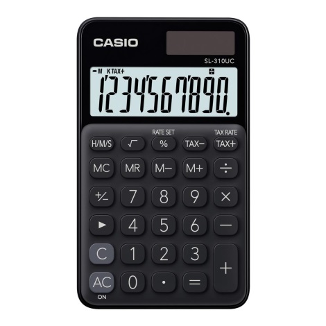 Casio - Fickminiräknare  1xLR54 svart