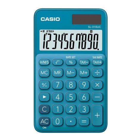 Casio - Fickminiräknare  1xLR54 turkos