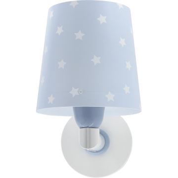 Dalber 82219T - Vägglampa för barn  STAR LIGHT 1xE27/60W/230V blå 