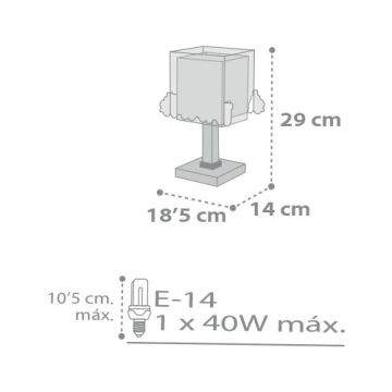 Dalber D-63531 - Barn Lampa TRAIN 1xE14/40W/230V