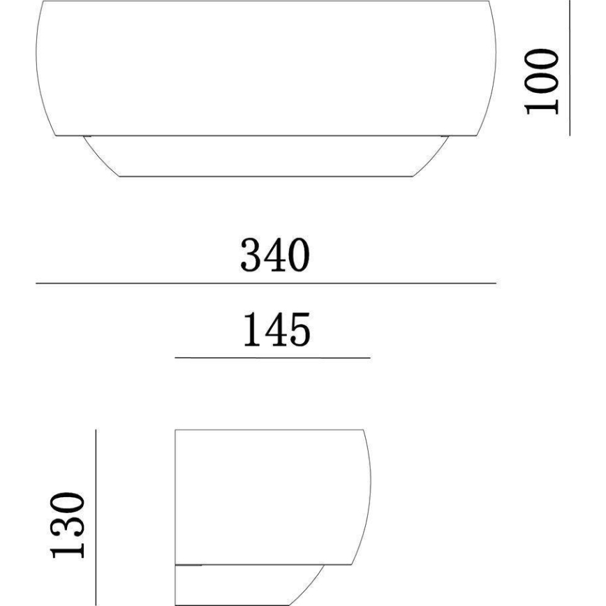 Deko-Light 341206 - Vägglampa TWYNNDA 1xE14/40W/230V vit