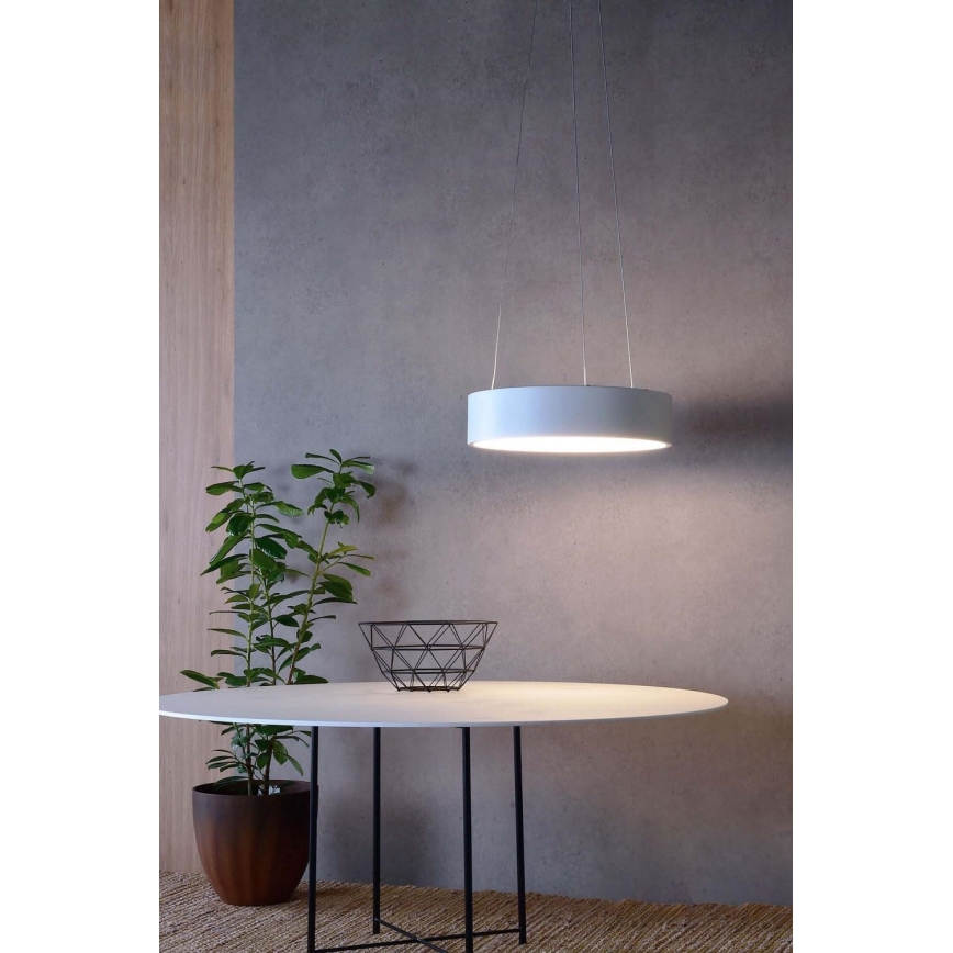 Deko-Light 342122 - LED ljusreglerad ljuskrona på textilsladd SCULPTORIS LED/27W/230V 3000K diameter 45 cm