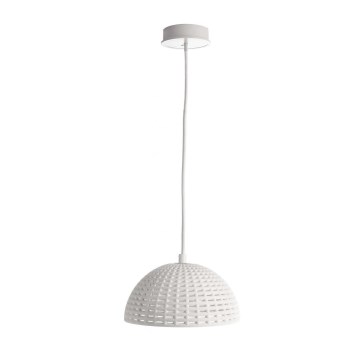 Deko-Light 342142 - Ljuskrona med textilsladd BASKET 1xE27/40W/230V diameter 20 cm