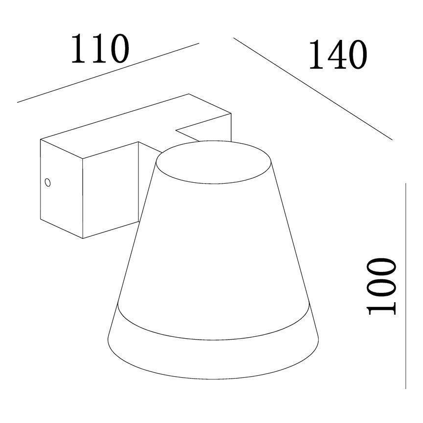 Deko-Light 731076 - LED vägglampa för utomhusbruk SERPENTIS LED/6,2W/230V IP54 svart