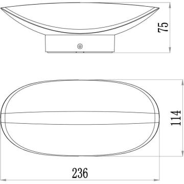 Deko-Light 731078 - LED vägglampa för utomhusbruk AVIOR LED/12,7W/230V IP54 antracit