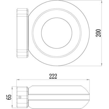 Deko-Light 731081 - LED vägglampa för utomhusbruk MUSCAE LED/13W/230V IP54 antracit