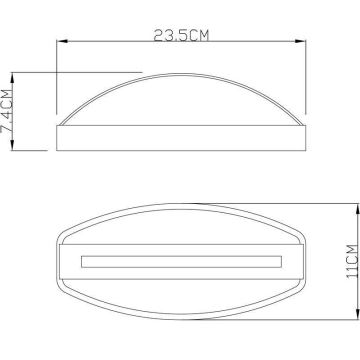 Deko-Light 731093 - LED vägglampa för utomhusbruk ERIDANI LED/13W/230V IP44 antracit