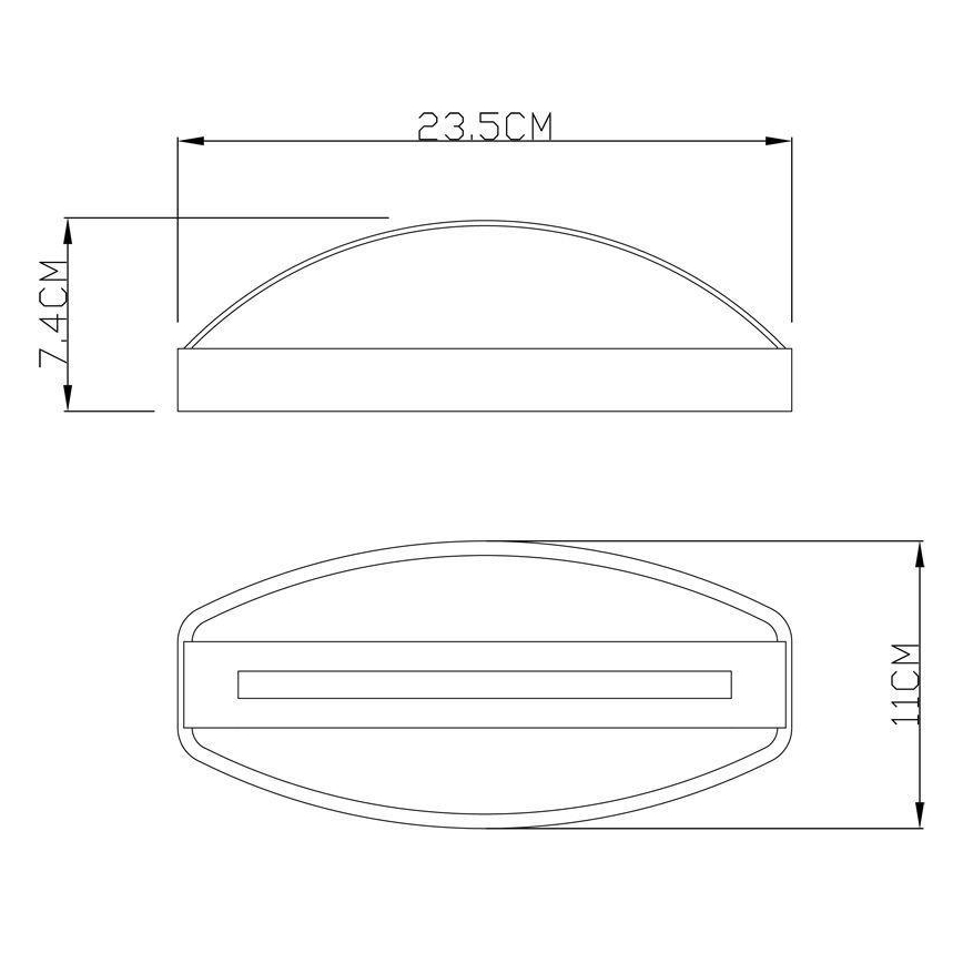 Deko-Light 731093 - LED vägglampa för utomhusbruk ERIDANI LED/13W/230V IP44 antracit