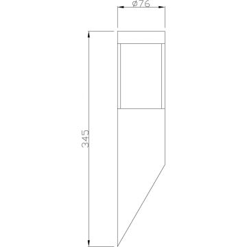 Deko-Light 731106 - Vägglampa för utomhusbruk PORRIMA 1xGU10/5W/230V IP44 krom