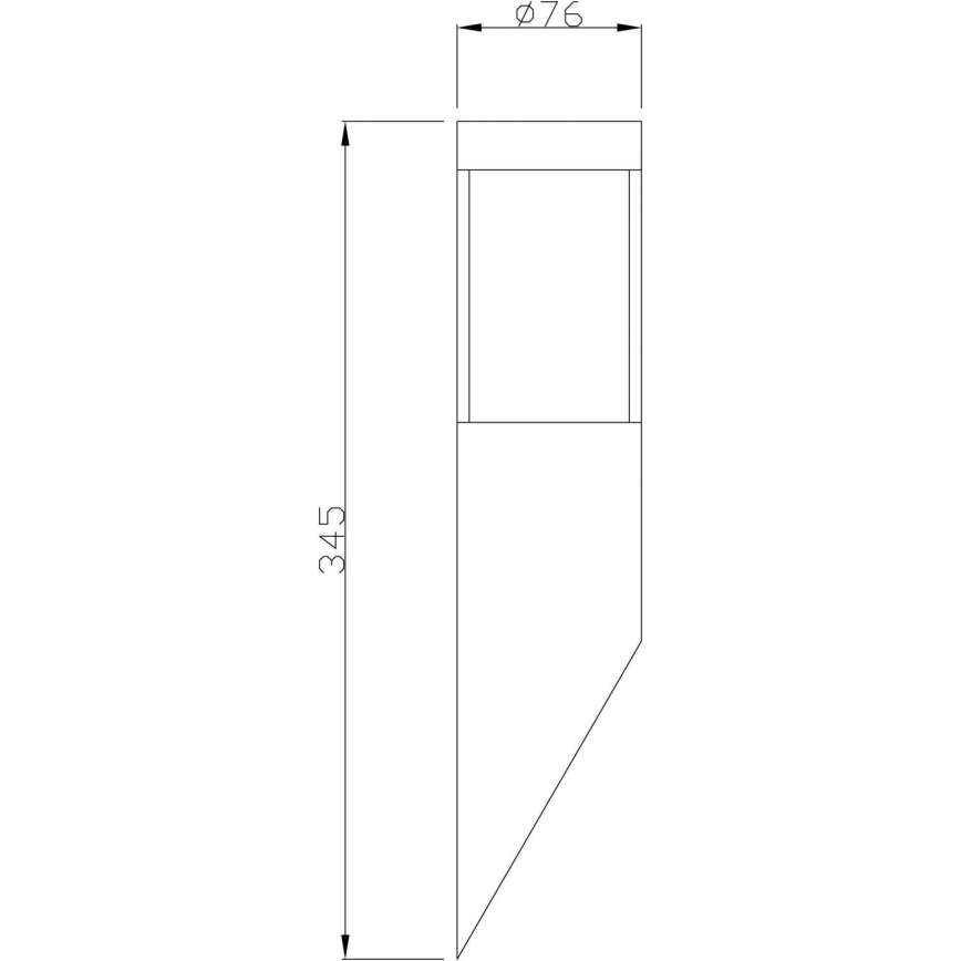 Deko-Light 731106 - Vägglampa för utomhusbruk PORRIMA 1xGU10/5W/230V IP44 krom