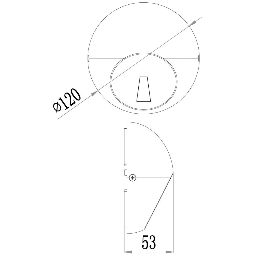 Deko-Light 731111 - LED vägglampa för utomhusbruk AQUILAE LED/3,5W/230V IP65 antracit