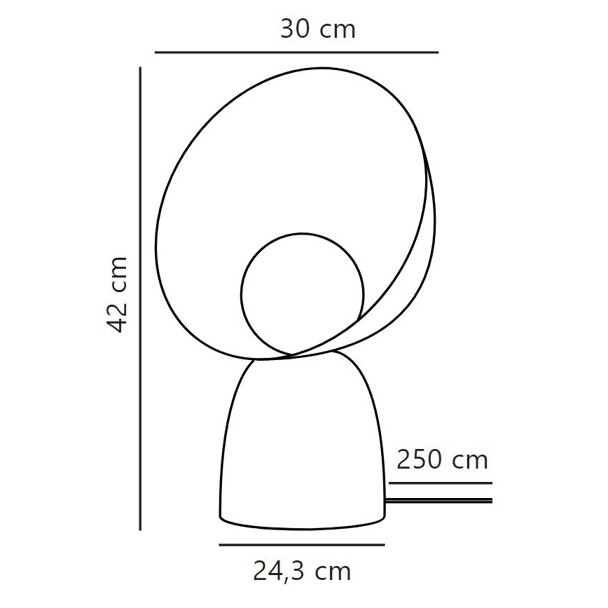 DFTP by Nordlux - Bordslampa HELLO 1xE14/25W/230V grå