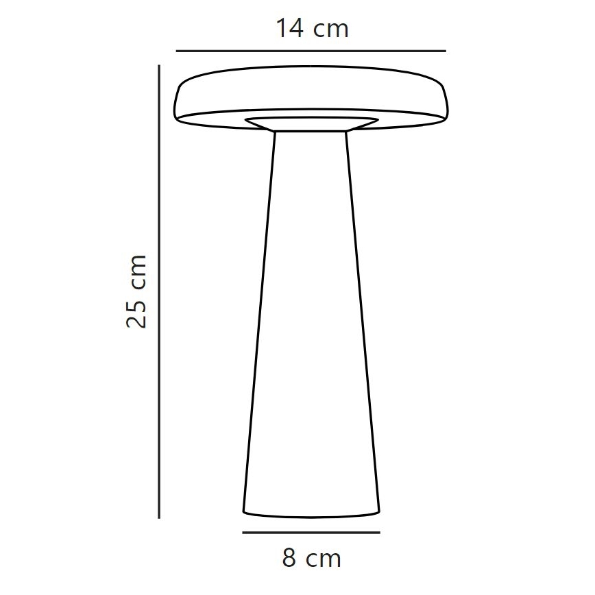 DFTP by Nordlux - LED Dimbar bordslampa för utomhusbruk ARCELLO LED/2,8W/3,7V IP54