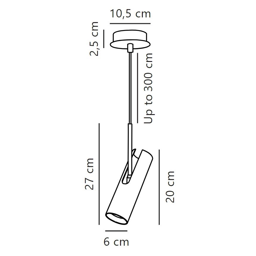 DFTP by Nordlux - Ljuskrona med textilsladd MIB 1xGU10/8W/230V svart