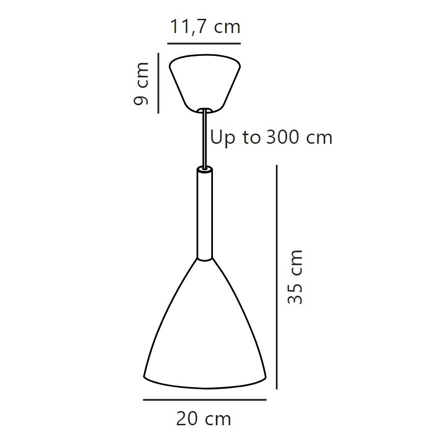 DFTP by Nordlux - Ljuskrona med textilsladd PURE 1xE27/40W/230V diameter 20 cm vit/ask