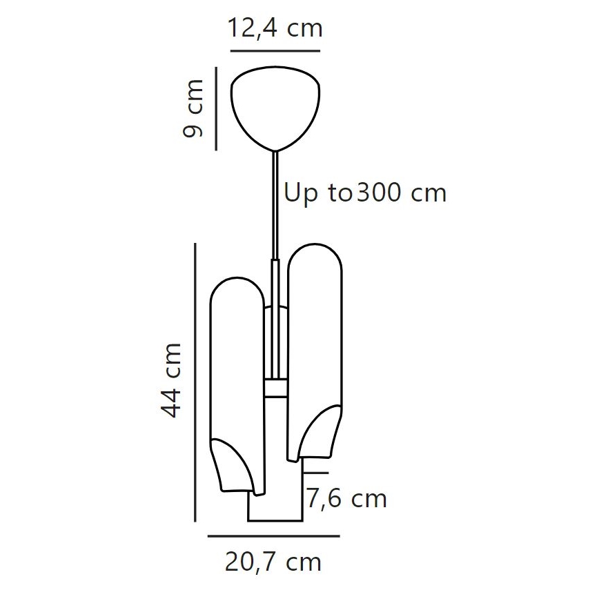 DFTP by Nordlux - Ljuskrona med textilsladd ROCHELLE 3xGU10/15W/230V