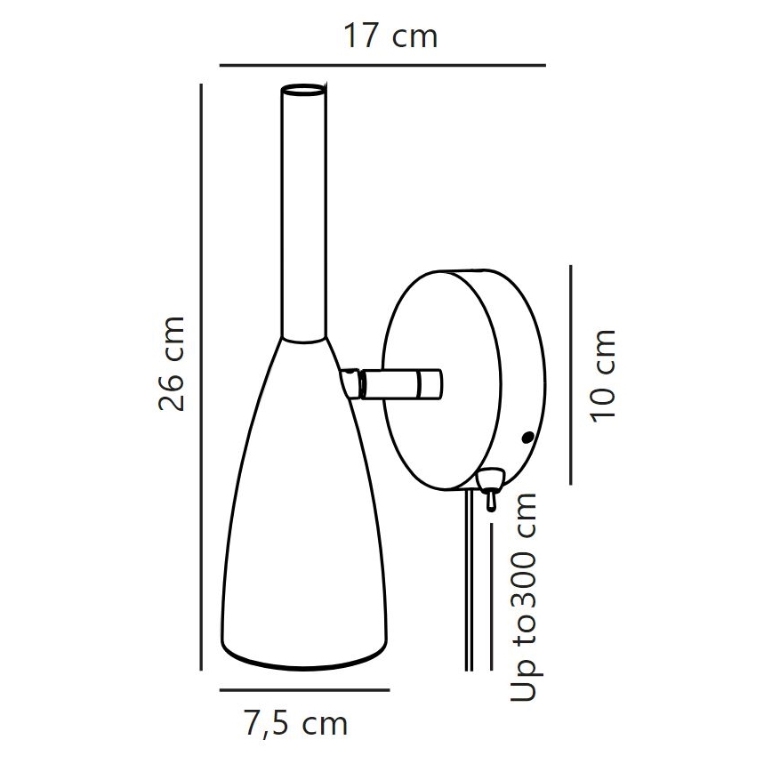 DFTP by Nordlux - Väggspotlight PURE 1xGU10/8W/230V grå