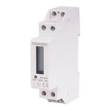 Digital enfas elmätare för DIN-skena DDM30SC