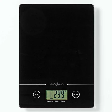 Digital kök scale 1xCR2032 svart