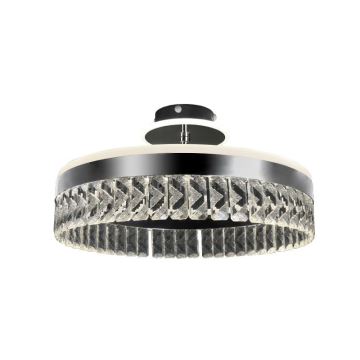 LED Ljusreglerad kristall fäst ljuskrona LED/75W/230V 3000-6500K krom + fjärrkontroll