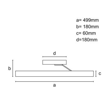 Dimbar LED ytmonterad ljuskrona LED/86W/230V 3000-6500K vit + fjärrkontroll